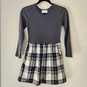 Old Navy Girls L 10/12 Long Sleeve 2-in-1 Fit & Flare Hybrid Dress